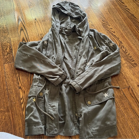 Bagatelle Lightweight Army Jacket with Embroidered Stars size S - Picture 6 of 8
